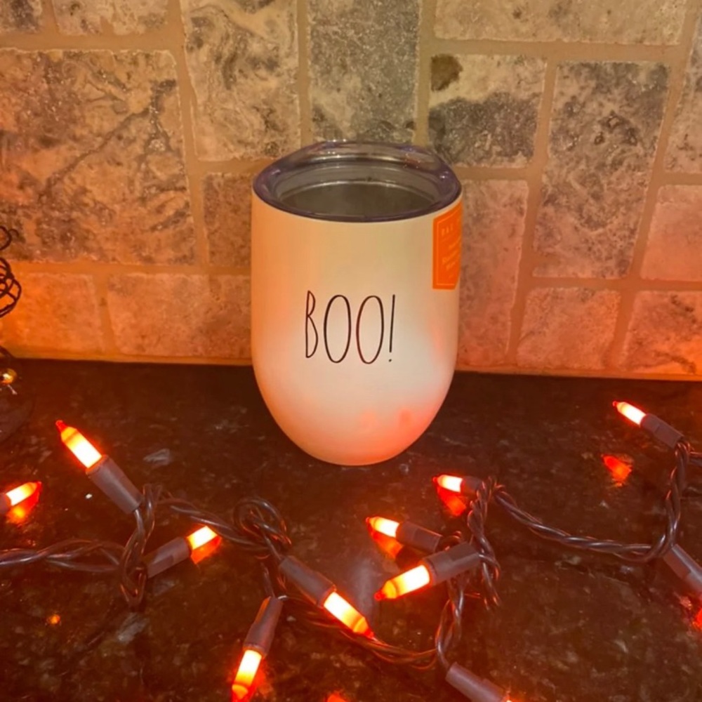 New Rae Dunn Halloween Boo! Wine Tumbler